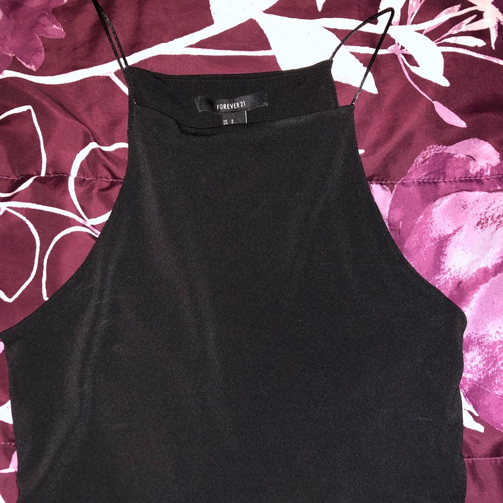 Black Knit Crop Top